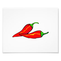 Zwei rote Paprika-Paprikaschoten auf Seite Kunstfotos