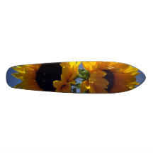 Zwei Sonnenblume-Skateboard Individuelles Skateboard