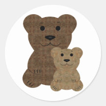 Zwei Teddybären Aufkleber