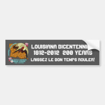 Zweihundertjähriges Louisiana-Karneval-Party sehen Auto Aufkleber