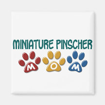 ZWERGPINSCHER Mamma-Tatzen-Druck 1 Magnete