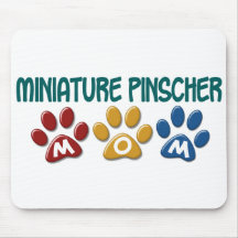 ZWERGPINSCHER Mamma-Tatzen-Druck 1 Mauspad