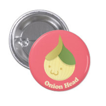 Zwiebel-Kopf Anstecknadelbutton