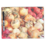 Zwiebel-Nahaufnahme Memo Board
