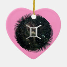 Zwillings-Zwillings-Tierkreis-Stern-Zeichen-Univer Weihnachtsornament