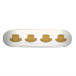 Zylinderillustration. Brown Individuelles Skateboard