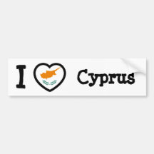Zypern-Flagge Auto Sticker