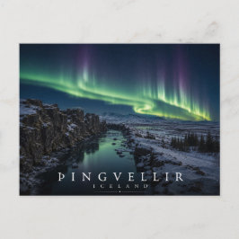 Þingvellir Nationalpark Grabenbruch Island Postkarte