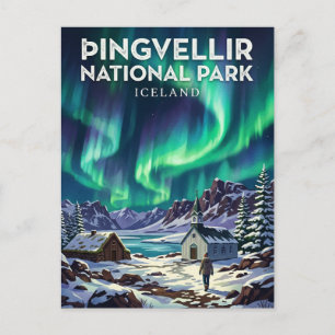Þingvellir Nationalpark Island Postkarte