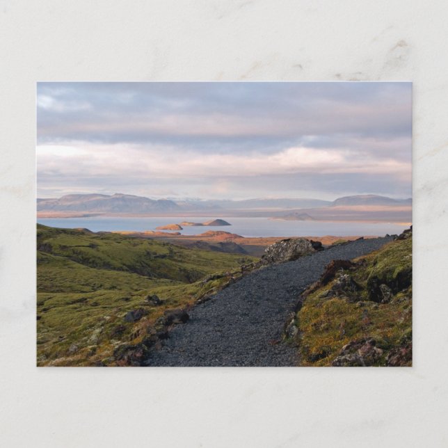 Þingvellissee Postkarte (Vorderseite)