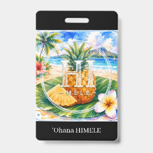 ʻOhana HIMELE Namensschild Ananas Ausweis