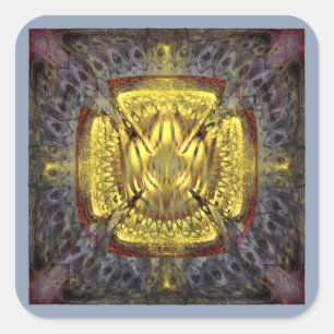 А QUADRATISCHER AUFKLEBER