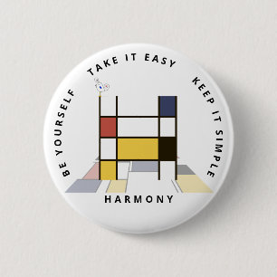 С aptivierende Neoplastik Art Monogram. Buchstabe  Button