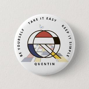 С aptivierende Neoplastik Art Monogram. Buchstabe Button