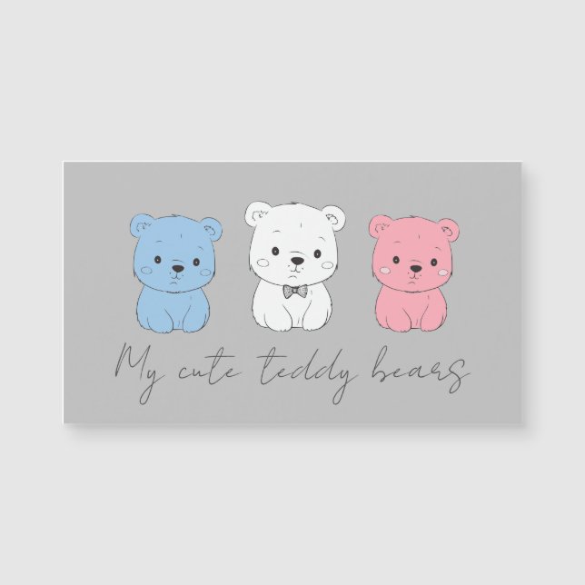 С Bärenkuppe, zeichnend für Kinder Magnetkarte (Vorderseite)