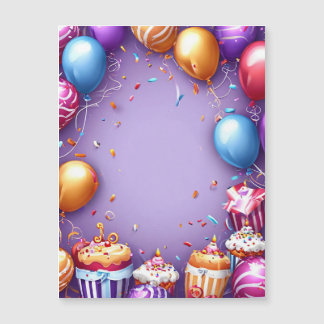 С eindrucksvolle Geburtstagskunst Magneteinladung