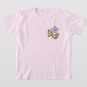 С einfache blaue Blume T-Shirt