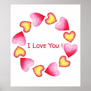 С romantisch I Liebe You Valentine's Day Poster