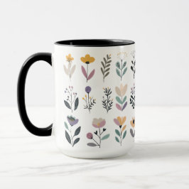 С Sammlung von VektorBlume Tasse