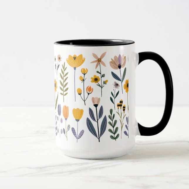 С Sammlung von VektorBlume Tasse (Rechts)
