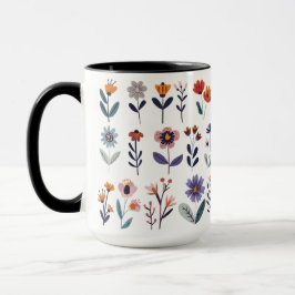 С Sammlung von VektorBlume Tasse