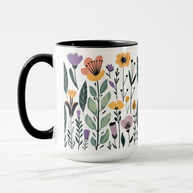 С Sammlung von VektorBlume Tasse (Links)