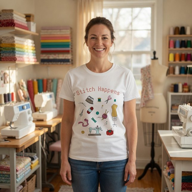С T - Shirt für Näh- und Crafting-Tools (Von Creator hochgeladen)