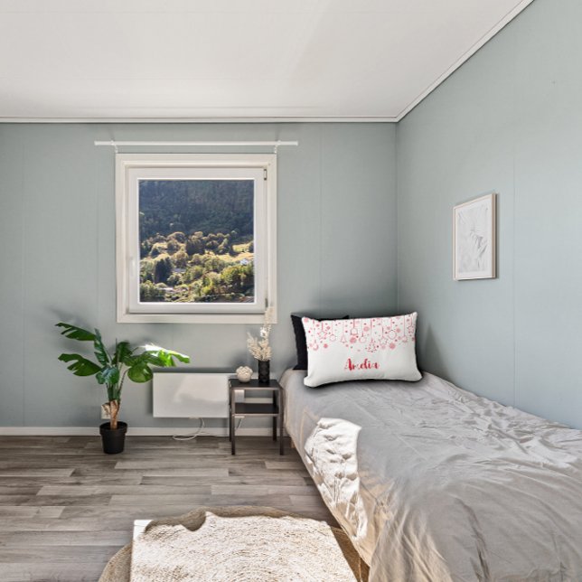 С Weihnachten Rot-Ball-Sternenglocke-Dekorationsna Lendenkissen (Von Creator hochgeladen)