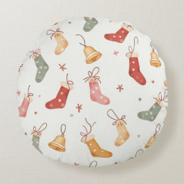 С Weihnachtskissen Rundes Kissen