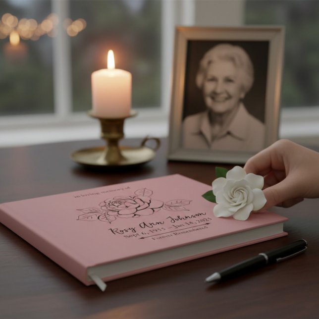 Сustom Funeral Memorial Guest Book Gästebuch (Von Creator hochgeladen)