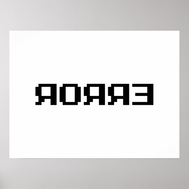 Я Я Я Ǝ | FEHLER POSTER (Vorne)