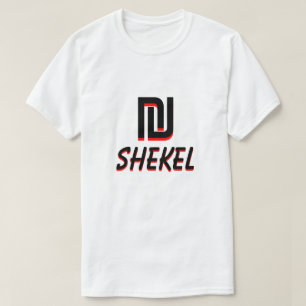 ₪ שֶׁ קֶ ל דָ neue schekelweiße שׁ T-Shirt