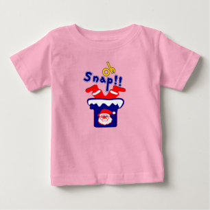 🎅 تOh! Sanp, Santa Stuck in einem Kaminjungen Bio Baby T-shirt