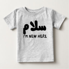 س ل م Salam bin ich neu hier islamisch muslimisch Baby T-shirt