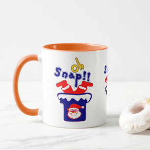 🎅ټOh! Sanp, Weihnachtsmann steckt in einem Kamin  Tasse