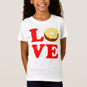 ღ ♥ ت Liebe Donut Bella Girls' Fabulous Baby Doll T-Shirt
