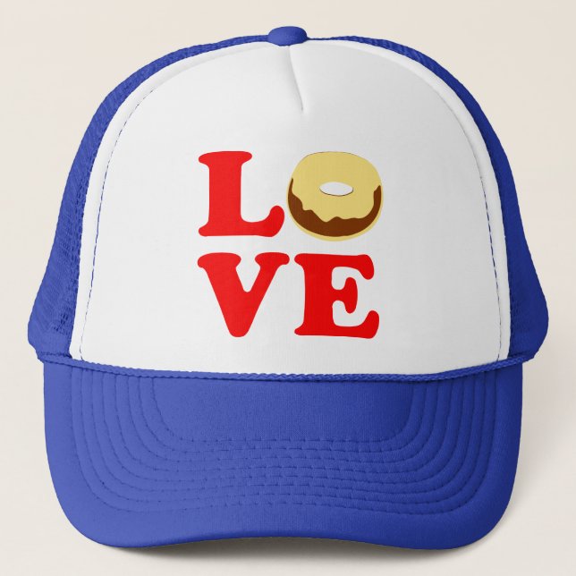 ღ ♥ تLiebe Donut Stylish Cool Trucker Hatت ღ Truckerkappe (Vorderseite)