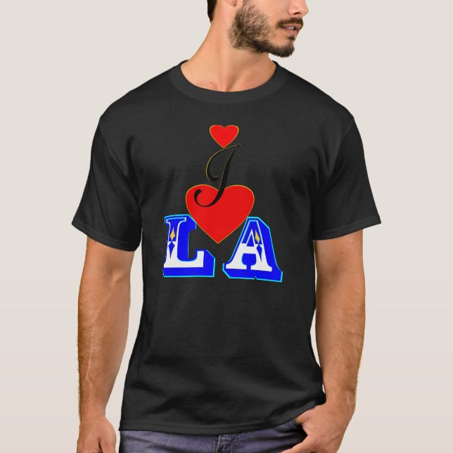 ღ ♥ I Liebe LA Fabulous Basic T - Shirt ♥ ღ (Vorderseite)