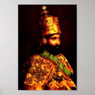 ቀዳማዊኃይለሥላሴ   Haile Selassie I Krönungs-Plakat Poster