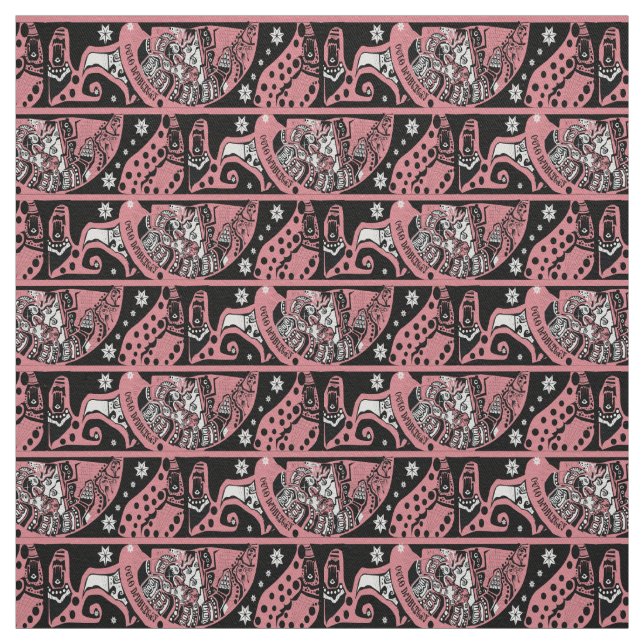 ᎤᎧᏖᎾᎠᎴᎠᏴᏓᏆᎶᏍᎩ Uktena und Donner Stoff (Muster)