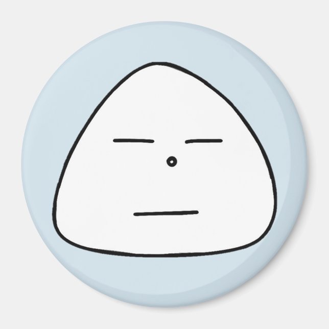 おにぎり顔（ブルー8） MAGNET (Vorne)