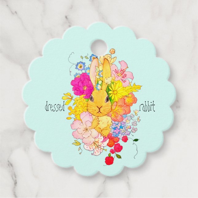 おめかし♡ウサギ GESCHENKANHÄNGER (Vorderseite)