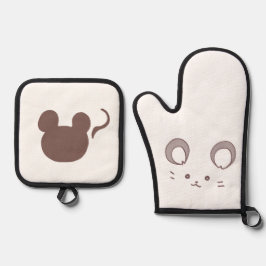 お茶目なねずみ OFENHANDSCHUH & Topflappen-Set
