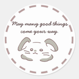 かわいいウサギデザインのステッカーで贈り物に魅力をプラス RUNDER AUFKLEBER