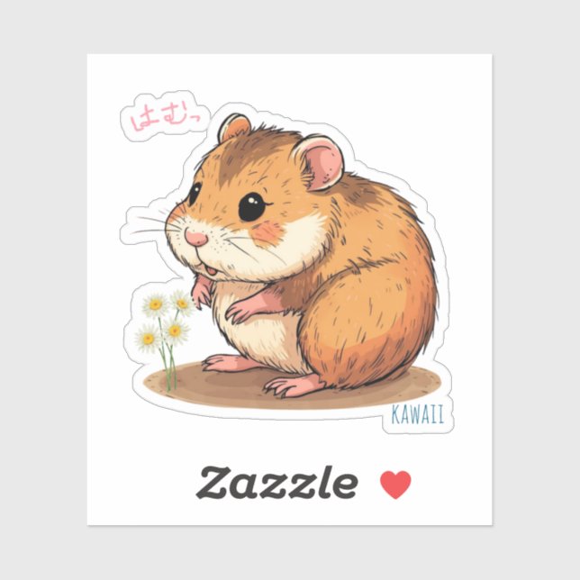 かわいいハムスターのオリジナルステッカー♡ AUFKLEBER (Blatt)