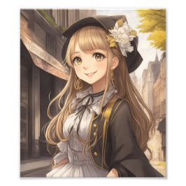 かわいい女の子のイラスト Tシャツ FOTODRUCK