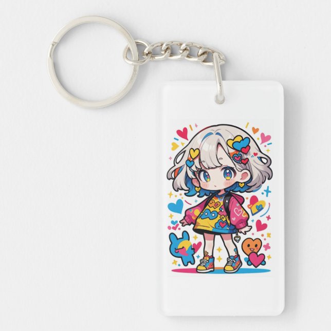 かわいい女の子 SCHLÜSSELANHÄNGER (Vorderseite)