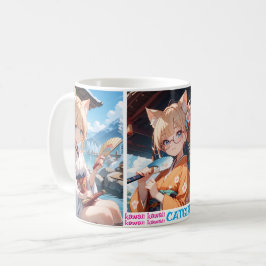 かわいい猫耳娘のカップ KAFFEETASSE