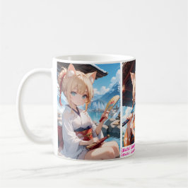 かわいい猫耳娘のカップ KAFFEETASSE