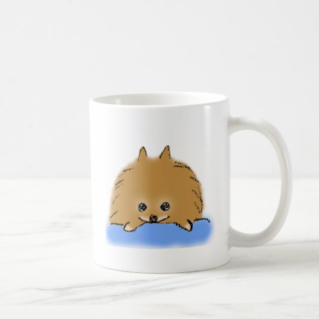 くつろぎポメラニアン KAFFEETASSE (Rechts)